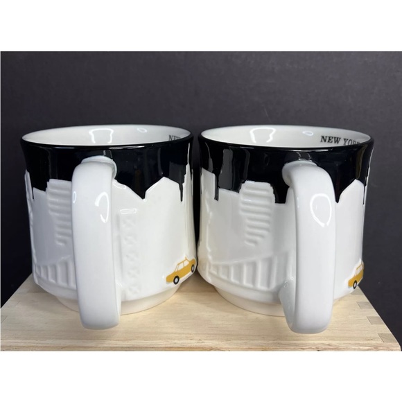 Starbucks New York Collector Series Mugs Set of 3 3D Cab/NY Architecture 2010-11 - Picture 10 of 12